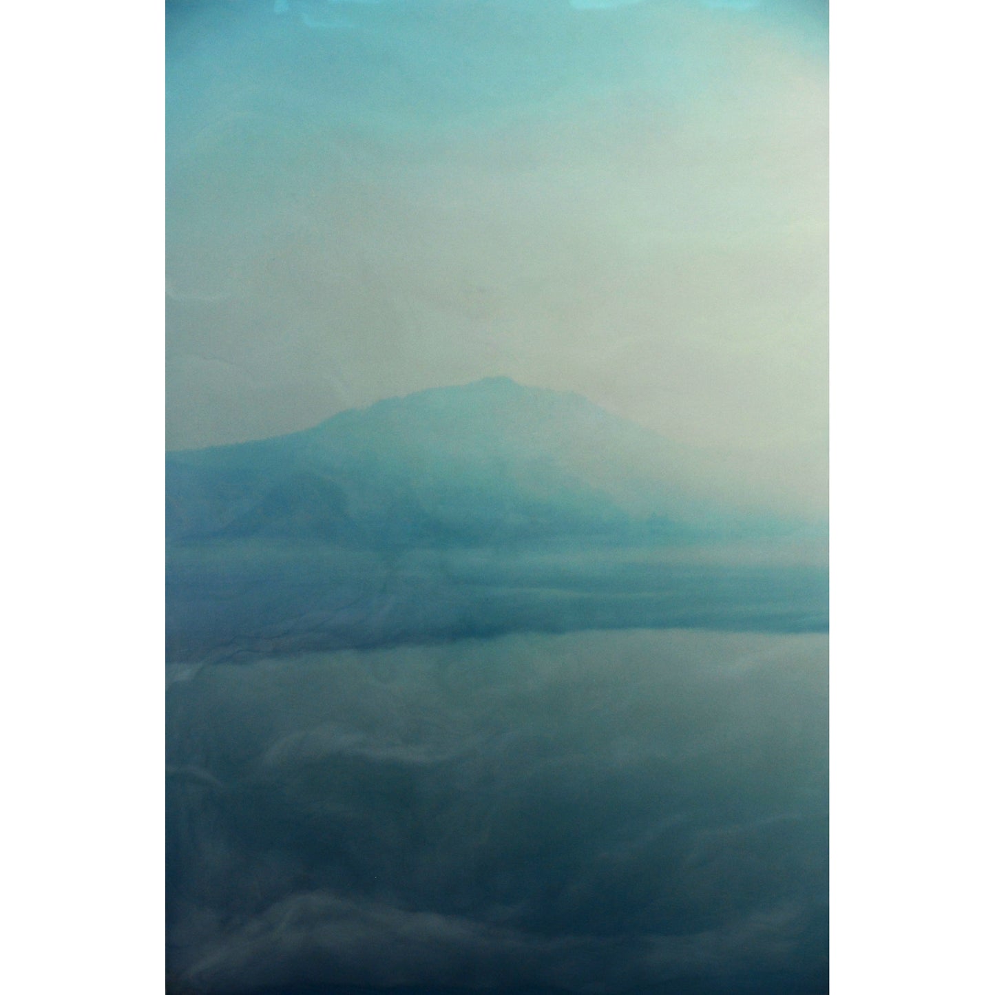 Crater Lake - Photo Encaustic- 32"W x 48"H